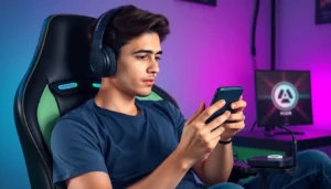 mobile gaming setup